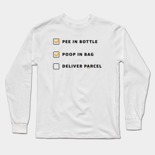 Amazon To Do List [black on white version] Long Sleeve T-Shirt